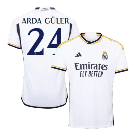 Men Real Madrid ARDA GÜLER #24 Home Soccer Jersey Shirt 2023/24 - buyjerseyshop.uk