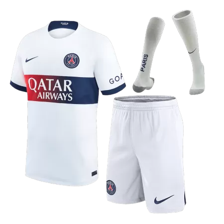Men PSG Away Soccer Jersey Whole Kit (Jersey+Shorts+Socks) 2023/24 - buyjerseyshop.uk