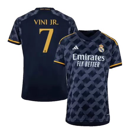Men Real Madrid VINI JR. #7 Away Soccer Jersey Shirt 2023/24 - buyjerseyshop.uk