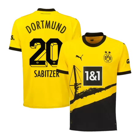 Men Borussia Dortmund SABITZER #20 Home Soccer Jersey Shirt 2023/24 - buyjerseyshop.uk