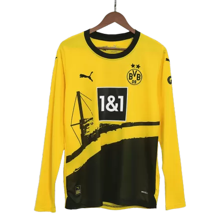 Men Borussia Dortmund Home Long Sleeves Soccer Jersey Shirt 2023/24 - buyjerseyshop.uk