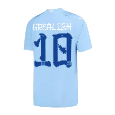 Men Manchester City GREALISH #10 Home Soccer Jersey Shirt 2023/24 - buyjerseyshop.uk