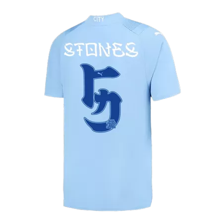 Men Manchester City STONES #5 Home Soccer Jersey Shirt 2023/24 - buyjerseyshop.uk