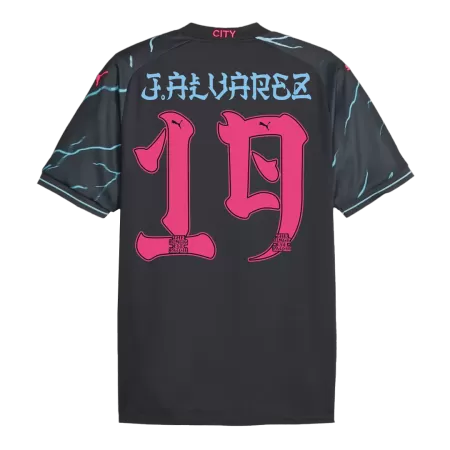 Men Manchester City J.ALVAREZ #19 Third Away Soccer Jersey Shirt 2023/24 - buyjerseyshop.uk