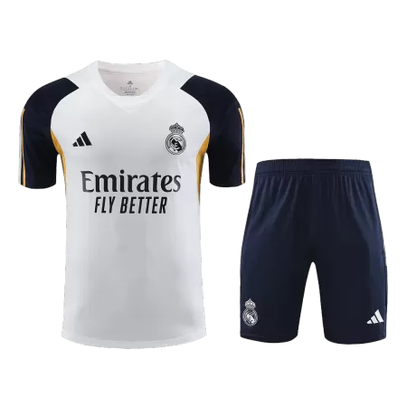Men Real Madrid Pre-Match Pre-Match Soccer Jersey Kit (Jersey+Shorts) 2023/24 - buyjerseyshop.uk