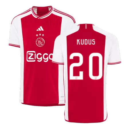 Men Ajax KUDUS #20 Home Soccer Jersey Shirt 2023/24 - buyjerseyshop.uk