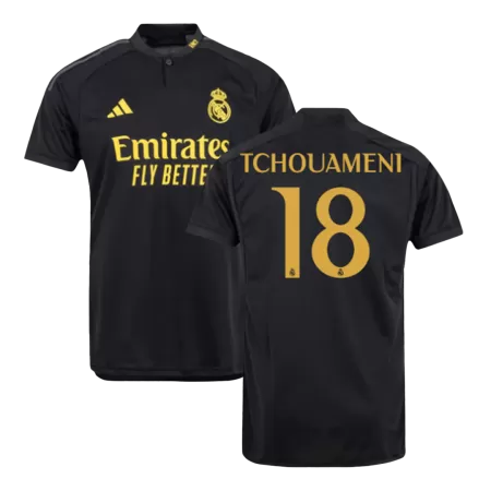 Men Real Madrid TCHOUAMENI #18 Third Away Soccer Jersey Shirt 2023/24 - buyjerseyshop.uk