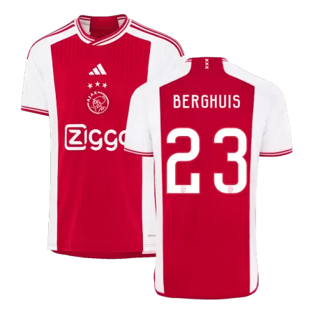 Men Ajax BERGHUIS #23 Home Soccer Jersey Shirt 2023/24 - buyjerseyshop.uk