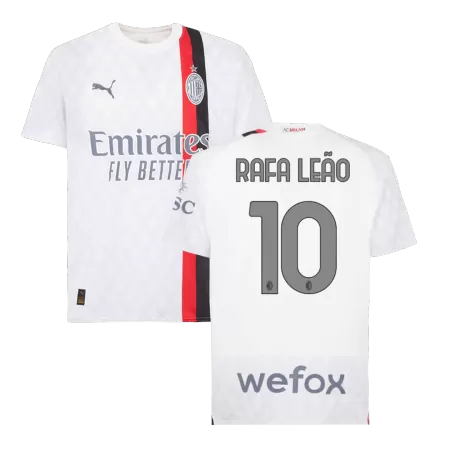 Men AC Milan RAFA LEÃO #10 Away Soccer Jersey Shirt 2023/24 - buyjerseyshop.uk
