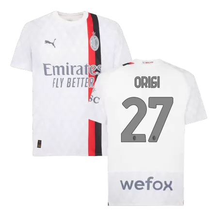 Men AC Milan ORIGI #27 Away Soccer Jersey Shirt 2023/24 - buyjerseyshop.uk