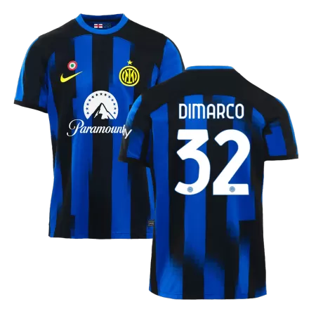 Men Inter Milan DIMARCO #32 Home Soccer Jersey Shirt 2023/24 - buyjerseyshop.uk