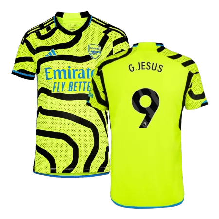 Men Arsenal G.JESUS #9 Away Soccer Jersey Shirt 2023/24 - buyjerseyshop.uk