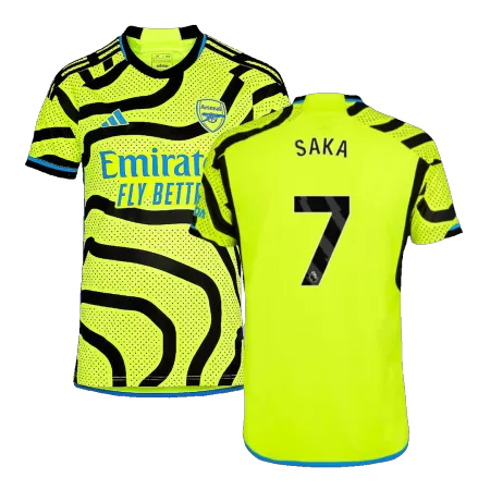Men Arsenal SAKA #7 Away Soccer Jersey Shirt 2023/24 - buyjerseyshop.uk