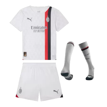Kids AC Milan Away Soccer Jersey Whole Kit (Jersey+Shorts+Socks) 2023/24 - buyjerseyshop.uk