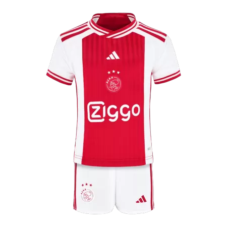 Kids Ajax Home Soccer Jersey Kit (Jersey+Shorts) 2023/24 - buyjerseyshop.uk