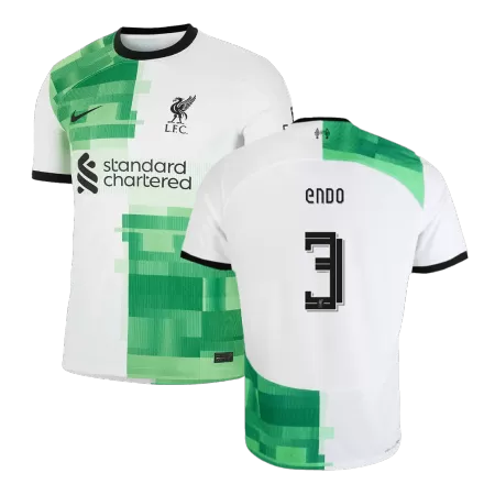 Men Liverpool ENDO #3 Away UCL Soccer Jersey Shirt 2023/24 - buyjerseyshop.uk