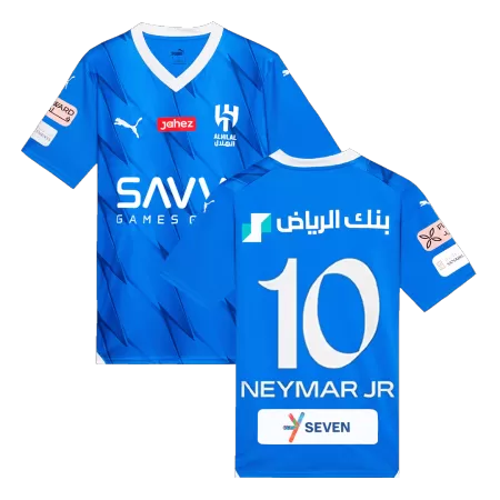 Men Al Hilal SFC NEYMAR JR #10 Home Soccer Jersey Shirt 2023/24 - buyjerseyshop.uk