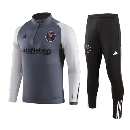 Kids Inter Miami CF Zipper Training Jacket Kit(Jacket+Pants) 2023/24 - buyjerseyshop.uk