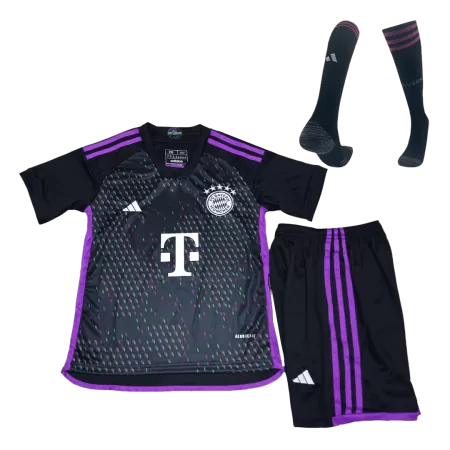 Kids Bayern Munich Away Soccer Jersey Whole Kit (Jersey+Shorts+Socks) 2023/24 - buyjerseyshop.uk
