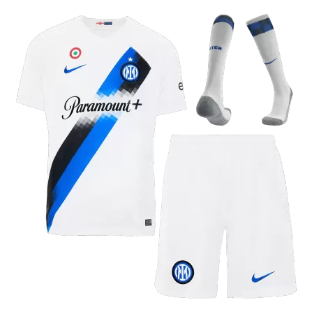 Men Inter Milan Away Soccer Jersey Whole Kit (Jersey+Shorts+Socks) 2023/24 - buyjerseyshop.uk