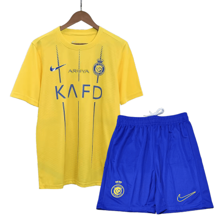 Men Al Nassr Home Soccer Jersey Kit (Jersey+Shorts) 2023/24 - buyjerseyshop.uk