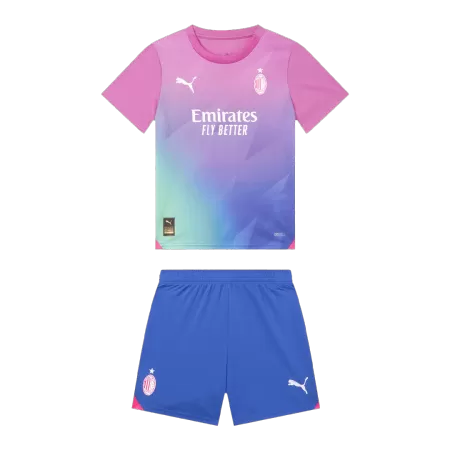 Kids AC Milan Third Away Soccer Jersey Kit (Jersey+Shorts) 2023/24 - buyjerseyshop.uk