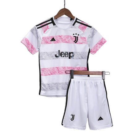 Kids Juventus Away Soccer Jersey Kit (Jersey+Shorts) 2023/24 - buyjerseyshop.uk