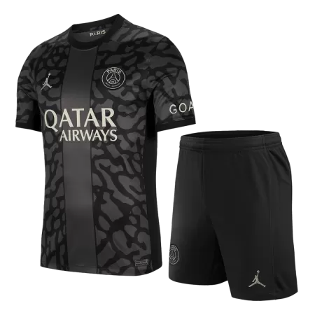 Men PSG Third Away Soccer Jersey Kit (Jersey+Shorts) 2023/24 - buyjerseyshop.uk