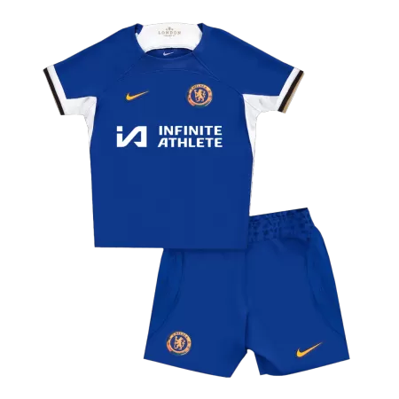 Kids Chelsea Home Soccer Jersey Kit (Jersey+Shorts) 2023/24 - buyjerseyshop.uk