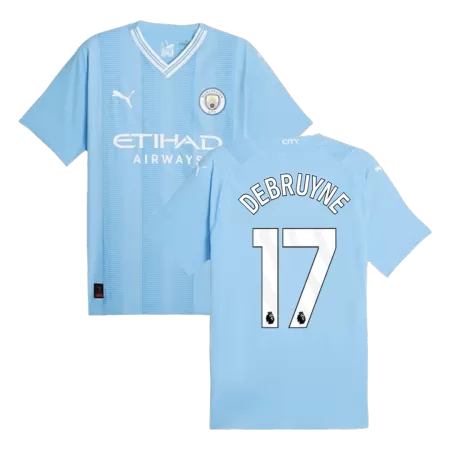 Men Manchester City DE BRUYNE #17 Home Player Version Jersey 2023/24 - buyjerseyshop.uk