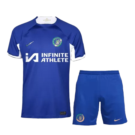 Men Chelsea Home Soccer Jersey Kit (Jersey+Shorts) 2023/24 - buyjerseyshop.uk