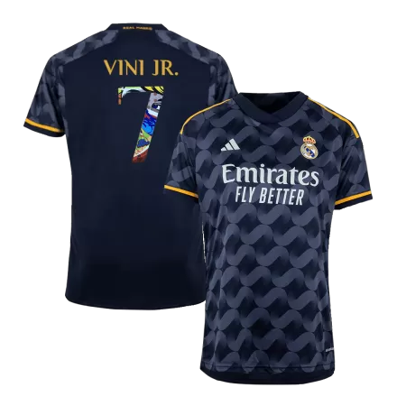 Men Real Madrid VINI JR. #7 Away Soccer Jersey Shirt 2023/24 - buyjerseyshop.uk