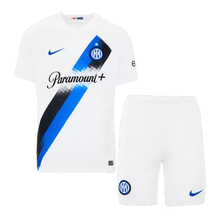 Kids Inter Milan Away Soccer Jersey Kit (Jersey+Shorts) 2023/24 - buyjerseyshop.uk