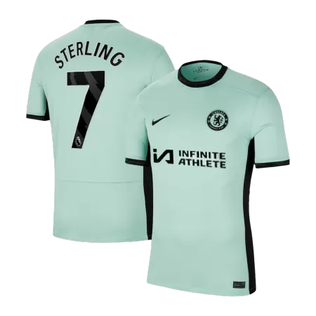 Men Chelsea STERLING #7 Third Away Soccer Jersey Shirt 2023/24 - buyjerseyshop.uk