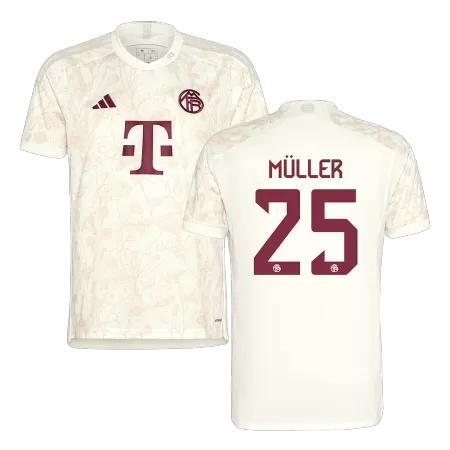 Men Bayern Munich MÜLLER #25 Third Away Soccer Jersey Shirt 2023/24 - buyjerseyshop.uk