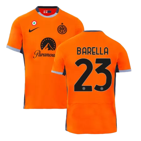 Men Inter Milan BARELLA #23 Third Away Soccer Jersey Shirt 2023/24 - buyjerseyshop.uk