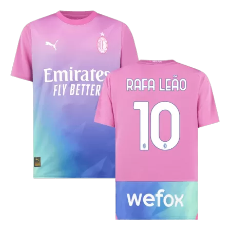 Men AC Milan RAFA LEÃO #10 Third Away Soccer Jersey Shirt 2023/24 - buyjerseyshop.uk