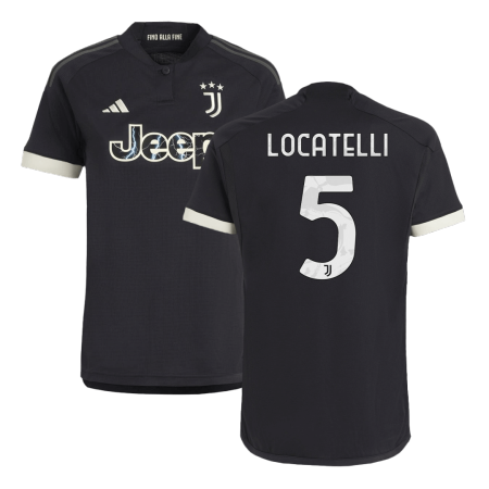 Men Juventus LOCATELLI #5 Third Away Soccer Jersey Shirt 2023/24 - buyjerseyshop.uk