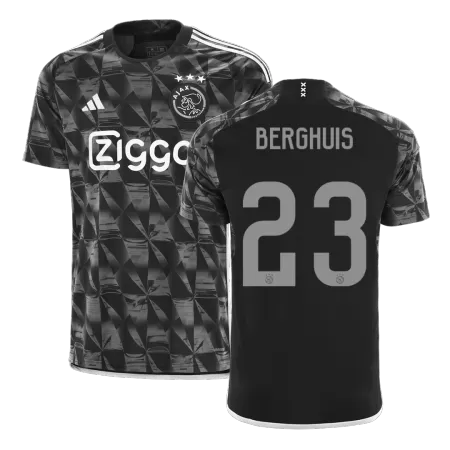 Men Ajax BERGHUIS #23 Third Away Soccer Jersey Shirt 2023/24 - buyjerseyshop.uk