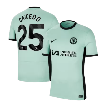 Men Chelsea CAICEDO #25 Third Away Soccer Jersey Shirt 2023/24 - buyjerseyshop.uk