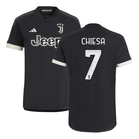 Men Juventus CHIESA #7 Third Away Soccer Jersey Shirt 2023/24 - buyjerseyshop.uk