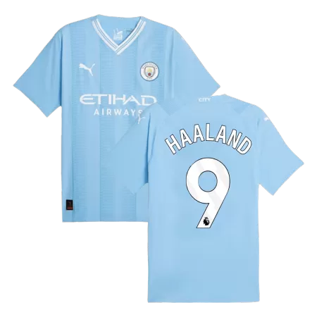 Men Manchester City HAALAND #9 Home Player Version Jersey 2023/24 - buyjerseyshop.uk