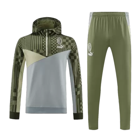 Men's AC Milan Zipper Tracksuit Sweat Shirt Kit (Top+Trousers) 2023/24 - buyjerseyshop.uk