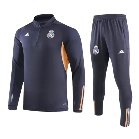 Kids Real Madrid Zipper Training Jacket Kit(Jacket+Pants) 2023/24 - buyjerseyshop.uk