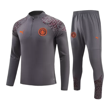 Men Manchester City Zipper Tracksuit Sweat Shirt Kit (Top+Trousers) 2023/24 - buyjerseyshop.uk