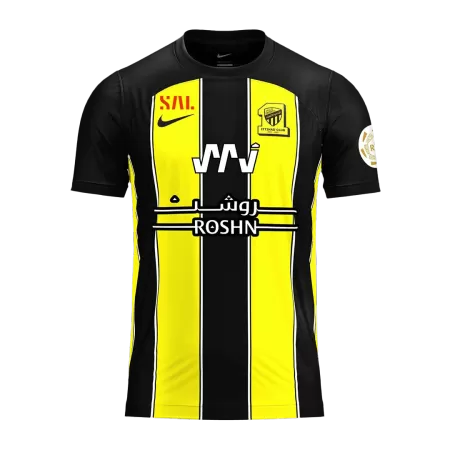 Men Al Ittihad Saudi Home Soccer Jersey Shirt 2023/24 - buyjerseyshop.uk