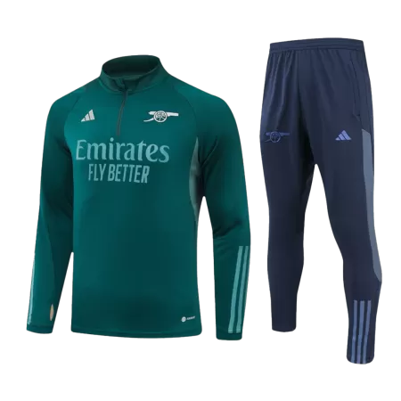 Men Arsenal Zipper Tracksuit Sweat Shirt Kit (Top+Trousers) 2023/24 - buyjerseyshop.uk