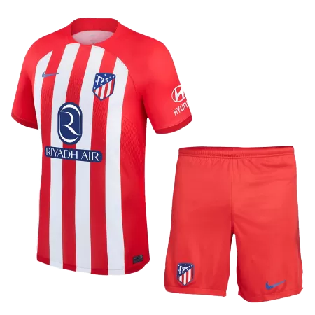 Men Atletico Madrid Home Soccer Jersey Kit (Jersey+Shorts) 2023/24 - buyjerseyshop.uk
