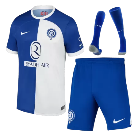 Men Atletico Madrid Away Soccer Jersey Whole Kit (Jersey+Shorts+Socks) 2023/24 - buyjerseyshop.uk
