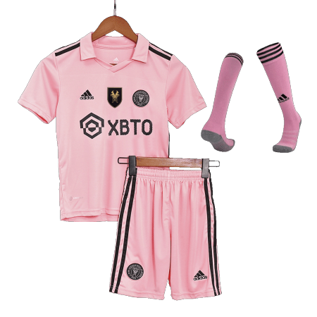 Kids Inter Miami CF MESSI #10 Home Soccer Jersey Whole Kit (Jersey+Shorts+Socks) 2023 - buyjerseyshop.uk